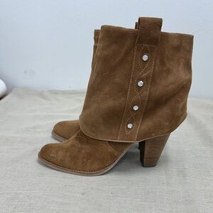 Brown Suede Ankle Boots